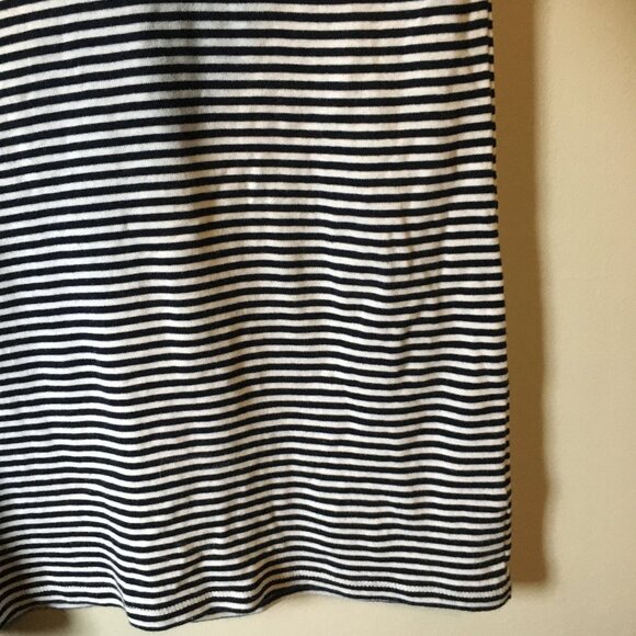 Talbots Pima Cotton Nautical Striped Beaded Starfish Tee - Picture 6 of 15